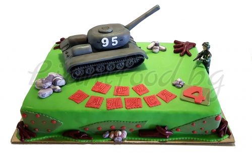 3Д торта - Танк