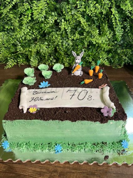 3Д торта -  Градина