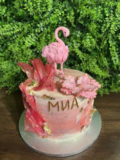 3Д торта -  Фламинго