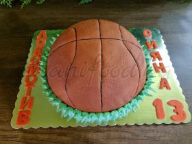 3Д торта -  Баскетболна топка